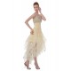 A-Line One-Shoulder Beaded Short Yellow Prom Evening Formal Party Dresses ED010484
