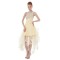 A-Line One-Shoulder Beaded Short Yellow Prom Evening Formal Party Dresses ED010484