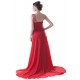 A-Line One-Shoulder Long Red Beaded Chiffon Prom Evening Formal Party Dresses ED010485 A-Line One-Shoulder Long Red Beaded Chiffon Prom Evening Formal Party Dresses ED010485