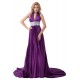 A-Line Halter Long Purple Pleated Prom Evening Formal Party Dresses ED010488 A-Line Halter Long Purple Pleated Prom Evening Formal Party Dresses ED010488