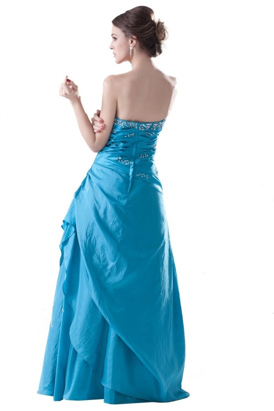 A-Line Strapless Beaded Long Blue Prom Evening Formal Party Dresses ED010492 A-Line Strapless Beaded Long Blue Prom Evening Formal Party Dresses ED010492