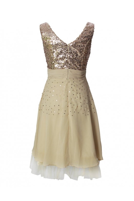 A-Line Short Sequin Chiffon Prom Evening Formal Party Dresses ED010494 A-Line Short Sequin Chiffon Prom Evening Formal Party Dresses ED010494