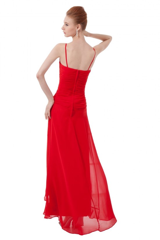 A-Line Spaghetti Strap Long Red Chiffon Prom Evening Formal Party Dresses ED010495 A-Line Spaghetti Strap Long Red Chiffon Prom Evening Formal Party Dresses ED010495