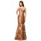 Trumpet/Mermaid Spaghetti Strap Long Prom Evening Formal Party Dresses ED010503