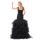 Trumpet/Mermaid Long Black Prom Evening Formal Party Dresses ED010510