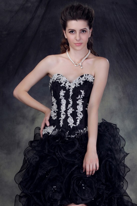 High Low Sweetheart Applique Prom Evening Formal Party Dresses ED010514