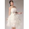 A-Line Strapless Short White Prom Evening Formal Party Dresses ED010521