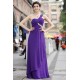 Empire One-Shoulder Beaded Long Purple Chiffon Prom Evening Formal Party Dresses/Maternity Evening Dresses ED010537 Empire One-Shoulder Beaded Long Purple Chiffon Prom Evening Formal Party Dresses/Maternity Evening Dresses ED010537