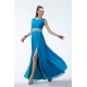 A-Line Beaded Long Blue Chiffon Prom Evening Formal Party Dresses ED010539 A-Line Beaded Long Blue Chiffon Prom Evening Formal Party Dresses ED010539