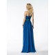 A-Line Sweetheart Beaded Long Blue Chiffon Prom Evening Formal Party Dresses ED010545