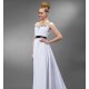A-Line Cap Sleeve Beaded Long White Chiffon Prom Evening Formal Party Dresses ED010548 A-Line Cap Sleeve Beaded Long White Chiffon Prom Evening Formal Party Dresses ED010548