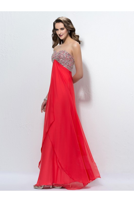 Empire Sweetheart Beaded Long Chiffon Prom Evening Formal Party Dresses/Maternity Evening Dresses ED010565 Empire Sweetheart Beaded Long Chiffon Prom Evening Formal Party Dresses/Maternity Evening Dresses ED010565