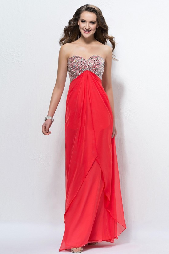 Empire Sweetheart Beaded Long Chiffon Prom Evening Formal Party Dresses/Maternity Evening Dresses ED010565 Empire Sweetheart Beaded Long Chiffon Prom Evening Formal Party Dresses/Maternity Evening Dresses ED010565
