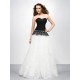 A-Line Sweetheart Black White Prom Evening Formal Party Dresses ED010582