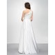 A-Line One-Shoulder Long White Prom Evening Formal Party Dresses ED010583 A-Line One-Shoulder Long White Prom Evening Formal Party Dresses ED010583