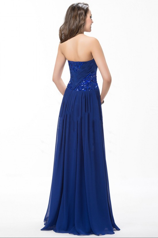 A-Line Sweetheart Beaded Long Blue Chiffon Prom Evening Formal Party Dresses ED010596 A-Line Sweetheart Beaded Long Blue Chiffon Prom Evening Formal Party Dresses ED010596