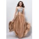 A-Line One-Shoulder Beaded Sequins Long Prom Evening Formal Party Dresses ED010597