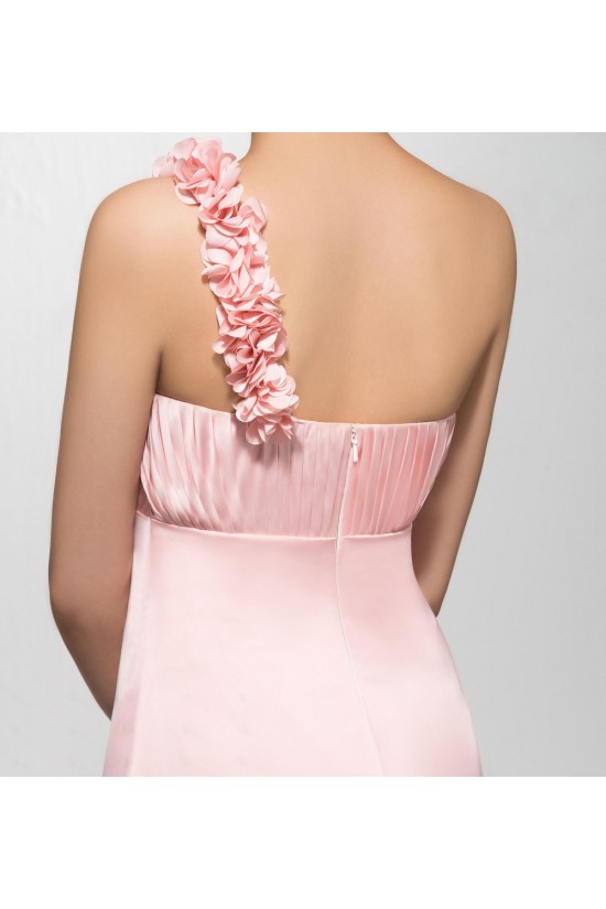 Empire One-Shoulder Long Pink Prom Evening Formal Party Dresses Maternity Evening Dresses ED010600 Empire One-Shoulder Long Pink Prom Evening Formal Party Dresses Maternity Evening Dresses ED010600