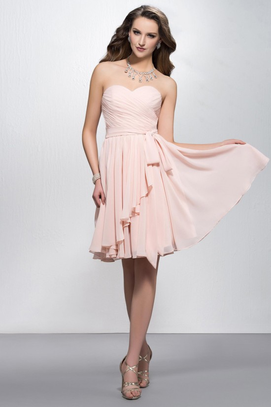 A-Line Sweetheart Short Chiffon Bridesmaid Dresses/Evening Dresses ED010601 A-Line Sweetheart Short Chiffon Bridesmaid Dresses/Evening Dresses ED010601