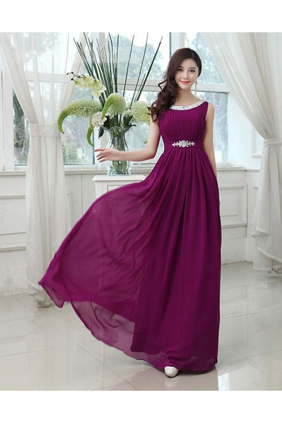 A-Line Bateau Beaded Purple Long Chiffon Prom Evening Formal Party Dresses ED010619 A-Line Bateau Beaded Purple Long Chiffon Prom Evening Formal Party Dresses ED010619