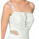 One-Shoulder Lace Appliques White Blue Beaded Prom Evening Cocktail Homecoming Party Dresses ED010637 One-Shoulder Lace Appliques White Blue Beaded Prom Evening Cocktail Homecoming Party Dresses ED010637