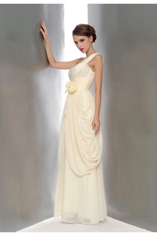 Column One-Shoulder Beaded Long Chiffon Prom Evening Formal Party Dresses ED010655 Column One-Shoulder Beaded Long Chiffon Prom Evening Formal Party Dresses ED010655