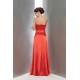 A-Line Strapless Beaded Long Red Prom Evening Formal Party Dresses ED010656