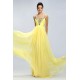 A-Line Straps Sleeveless Beaded Long Yellow Chiffon Prom Evening Formal Party Dresses ED010671 A-Line Straps Sleeveless Beaded Long Yellow Chiffon Prom Evening Formal Party Dresses ED010671