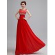 One-Shoulder Beaded Short Red Chiffon Prom Evening Formal Party Dresses ED010673 One-Shoulder Beaded Short Red Chiffon Prom Evening Formal Party Dresses ED010673