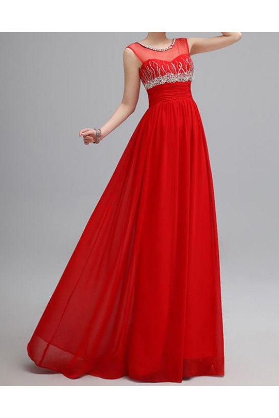 One-Shoulder Beaded Short Red Chiffon Prom Evening Formal Party Dresses ED010673