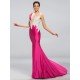 Trumpet/Mermaid Bateau Beaded Long Prom Evening Formal Party Dresses ED010689
