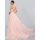A-Line Long Pink Chiffon Prom Evening Formal Party Dresses ED010691 A-Line Long Pink Chiffon Prom Evening Formal Party Dresses ED010691
