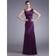 Sheath Beaded Long Purple Prom Evening Formal Party Dresses ED010715
