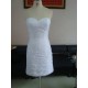 Sheath Sweetheart Short White Lace Prom Evening Formal Party Dresses ED010734