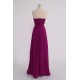 Sheath/Column Strapless Beaded Long Chiffon Prom Evening Formal Party Dresses ED010757