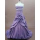 A-Line Strapless Court Train Long Prom Evening Formal Party Dresses ED010766
