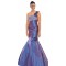 Trumpet/Mermaid One-Shoulder Beaded Taffeta Long Prom Evening Dresses ED010783