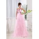 A-Line Long Pink Prom Evening Dresses ED010786 A-Line Long Pink Prom Evening Dresses ED010786