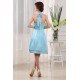 A-Line Halter Knee-Length Prom Evening Bridesmaid Dresses ED010796
