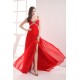 Sheath Beaded Straps Split-Front Long Red Chiffon Prom Evening Dresses ED010798 Sheath Beaded Straps Split-Front Long Red Chiffon Prom Evening Dresses ED010798