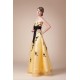 A-Line Strapless Black Yellow Long Prom Evening Dresses ED010799 A-Line Strapless Black Yellow Long Prom Evening Dresses ED010799