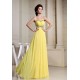 Empire Sweetheart Beaded Long Yellow Chiffon Prom Evening Dresses ED010803 Empire Sweetheart Beaded Long Yellow Chiffon Prom Evening Dresses ED010803
