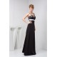 A-Line Spaghetti Strap Long Black Prom Evening Dresses ED010823