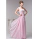 A-Line One-Shoulder Long Pink Chiffon Prom Evening Dresses ED010826 A-Line One-Shoulder Long Pink Chiffon Prom Evening Dresses ED010826