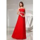 A-Line One-Shoulder Beaded Long Red Chiffon Prom Evening Dresses ED010831 A-Line One-Shoulder Beaded Long Red Chiffon Prom Evening Dresses ED010831