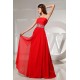 A-Line One-Shoulder Beaded Long Red Chiffon Prom Evening Dresses ED010831 A-Line One-Shoulder Beaded Long Red Chiffon Prom Evening Dresses ED010831