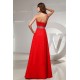 A-Line One-Shoulder Beaded Long Red Chiffon Prom Evening Dresses ED010831 A-Line One-Shoulder Beaded Long Red Chiffon Prom Evening Dresses ED010831