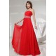 A-Line One-Shoulder Beaded Long Red Chiffon Prom Evening Dresses ED010831 A-Line One-Shoulder Beaded Long Red Chiffon Prom Evening Dresses ED010831