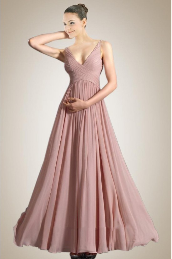 A-Line V-Neck Long Chiffon Prom Evening Dresses ED010835 A-Line V-Neck Long Chiffon Prom Evening Dresses ED010835