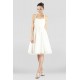 A-Line Halter Short White Chiffon Prom Evening Dresses ED010846